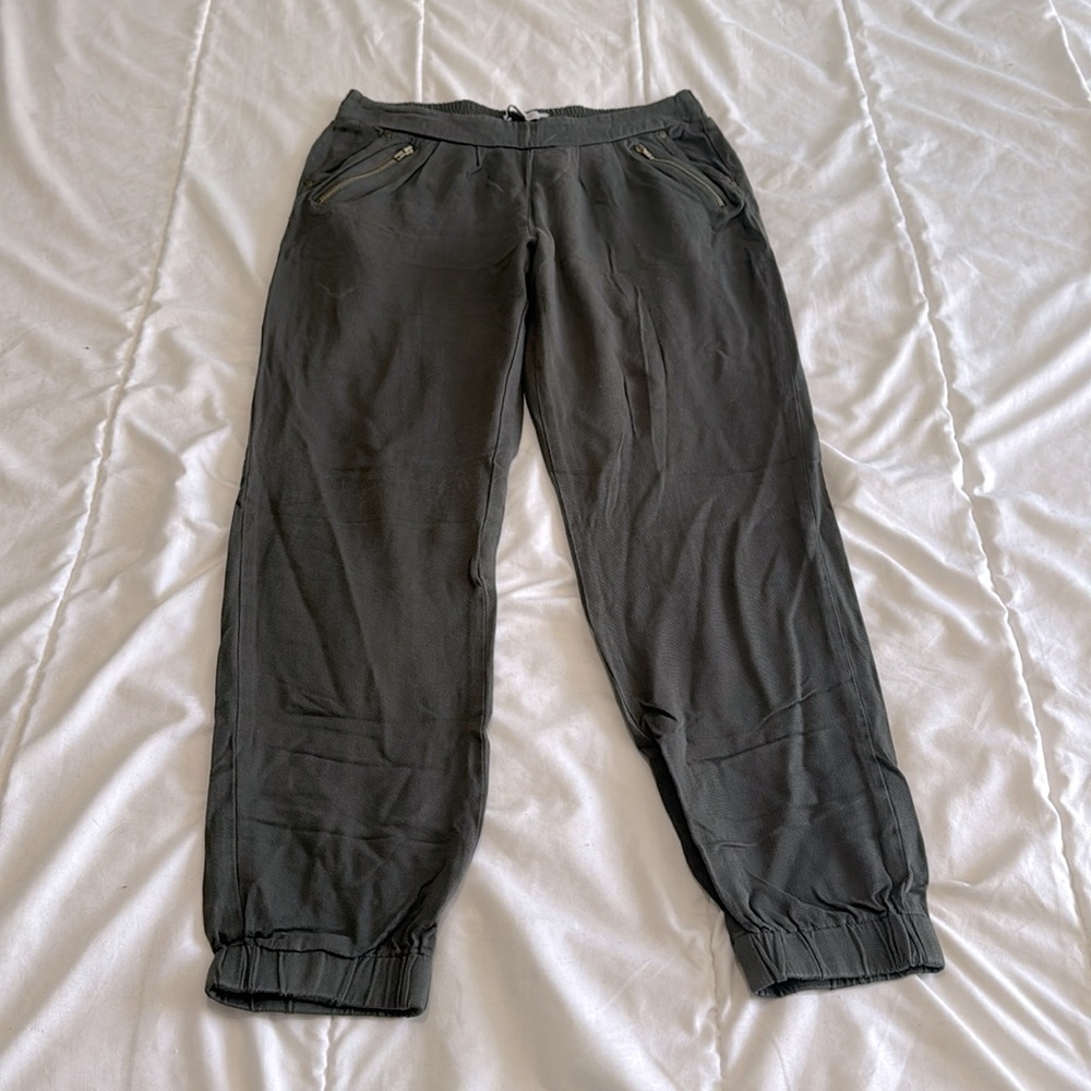 Smart Set Army Green Pull On Rayon Joggers Size XS